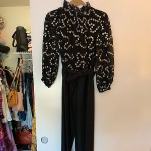 Rebecca Taylor metallic dot jumpsuit